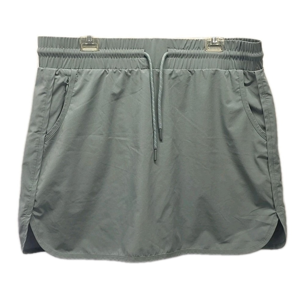 Avalanche Gray Athletic Skork Skirt Pockets Stretch Activewear Womens XL Travel